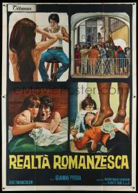4y232 REALITIES AROUND THE WORLD Italian 2p '69 wild artwork of sexy situations & murder!