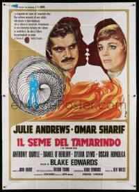 4y254 TAMARIND SEED Italian 2p '75 different Avelli art of lovers Julie Andrews & Omar Sharif!