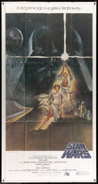 4z107 STAR WARS 3sh '77 George Lucas classic sci-fi epic, great art by Tom Jung!