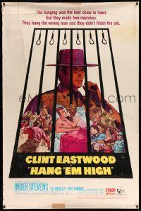 4z365 HANG 'EM HIGH 40x60 '68 Clint Eastwood, they hung the wrong man, cool art by Kossin!