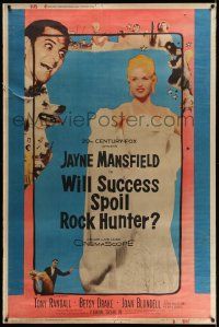 4z421 WILL SUCCESS SPOIL ROCK HUNTER style Y 40x60 '57 art of sexy Jayne Mansfield wearing a sheet!