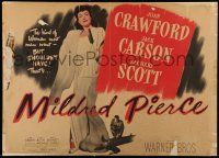 4z061 MILDRED PIERCE style B 1/2sh '45 Crawford is the woman most men want, but shouldn't have!