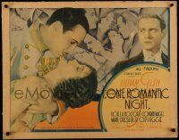 4z062 ONE ROMANTIC NIGHT 1/2sh '30 Lillian Gish & Rod La Rocque in Ferenc Molnar's stage success!