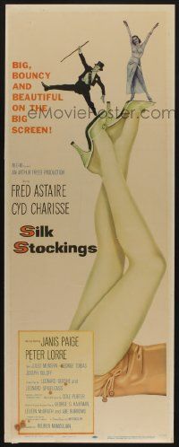 4z079 SILK STOCKINGS insert '57 musical version of Ninotchka, Fred Astaire & Cyd Charisse!