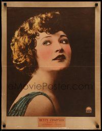 4z032 BETTY COMPSON personality poster '20s great portrait, she later starred in Docks of New York
