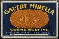 4z192 GAUFRE MIRELLA CREME SURFINE 32x47 French advertising poster '30s Roubaix wafer art!