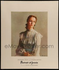 4z187 PORTRAIT OF JENNIE 22x26 special '49 Brackman art of beautiful ghost Jennifer Jones!