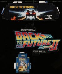 4z110 BACK TO THE FUTURE II video standee '89 Michael J. Fox & Christopher Lloyd by Drew Struzan!
