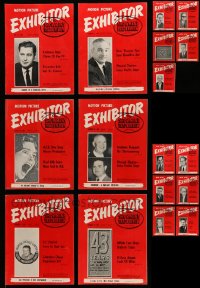 5a097 LOT OF 17 EXHIBITOR 1961 EXHIBITOR MAGAZINES '61 filled with movie images & information!