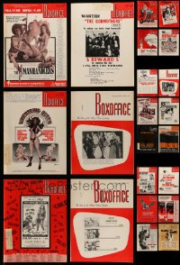 5a087 LOT OF 22 BOX OFFICE 1973 EXHIBITOR MAGAZINES '73 filled with movie images & information!