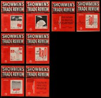 5a116 LOT OF 8 1950 SHOWMEN'S TRADE REVIEW EXHIBITOR MAGAZINES '50 movie images & information!