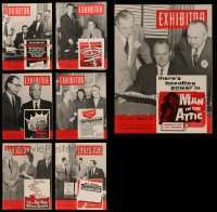 5a117 LOT OF 7 EXHIBITOR 1954 EXHIBITOR MAGAZINES '54 filled with movie images & information!