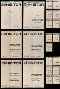 5a090 LOT OF 21 EXHIBITOR 1968 EXHIBITOR MAGAZINES '68 filled with movie images & information!
