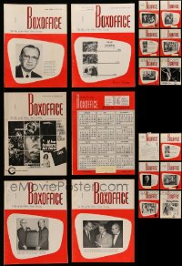 5a095 LOT OF 18 BOX OFFICE 1968 EXHIBITOR MAGAZINES '68 filled with movie images & information!