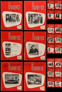 5a089 LOT OF 22 1962 BOX OFFICE EXHIBITOR MAGAZINES '62 filled with movie images & information!