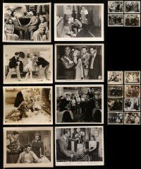 5a345 LOT OF 36 1930S AND 1940S 8X10 STILLS '30s-40s scenes from a variety of different movies!