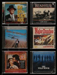 5a293 LOT OF 6 CD SOUNDTRACKS '80s-00s North by Northwest, Ben-Hur, GWTW, Wild Bunch & more!