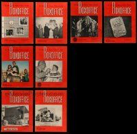 5a115 LOT OF 8 1951 BOX OFFICE EXHIBITOR MAGAZINES '51 filled with movie images & information!