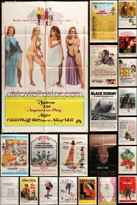 5a040 LOT OF 49 FOLDED ONE-SHEETS '60s-80s great images from a variety of different movies!
