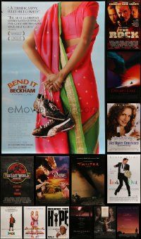 5a482 LOT OF 19 UNFOLDED MOSTLY DOUBLE-SIDED 27X40 ONE-SHEETS '90s-00s a variety of movie images!