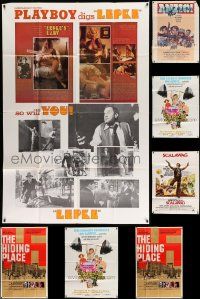 5a281 LOT OF 9 FOLDED 30X40 AND 40X60 POSTERS '60s-70s great images from a variety of movies!