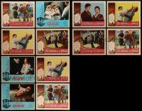 5a064 LOT OF 12 LOBBY CARDS '60s-70s incomplete sets from a variety of different movies!