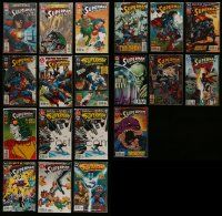 5a124 LOT OF 19 SUPERMAN COMIC BOOKS '90s D.C. Comics, Superman in Action Comics!