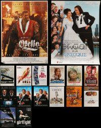 5a400 LOT OF 20 MOSTLY FORMERLY FOLDED FRENCH POSTERS '70s-00s a variety of movie images!