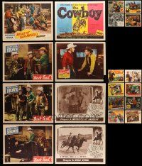 5a061 LOT OF 20 WESTERN LOBBY CARDS '30s-50s incomplete sets from a variety of cowboy movies!
