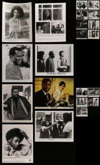 5a363 LOT OF 21 8X10 STILLS SHOWING BLACK ACTORS AND ACTRESSES '60s-90s movie scenes & portraits!