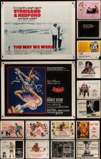 5a309 LOT OF 21 UNFOLDED HALF-SHEETS '60s-70s great images from a variety of different movies!