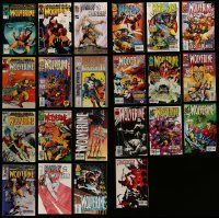 5a120 LOT OF 22 WOLVERINE COMIC BOOKS '80s-90s Marvel Comics, includes Punisher & Deathblow!
