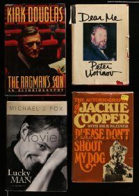 5a207 LOT OF 4 ACTOR AUTOBIOGRAPHY HARDCOVER BOOKS '70s-00s Kirk Douglas, Jackie Cooper & more!