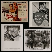 5a396 LOT OF 4 ADVENTURES OF ROBIN HOOD REPRO 8X10 STILLS '80s great poster images + one scene!