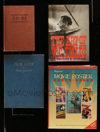 5a201 LOT OF 4 HARDCOVER MOVIE BOOKS '40s-90s Laura, W.C. Fields, Movie Posters, Collins Film Book