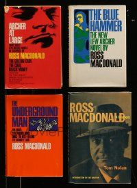 5a200 LOT OF 4 ROSS MACDONALD HARDCOVER BOOKS '70s-90s Archer at Large, Blue Hammer & more!