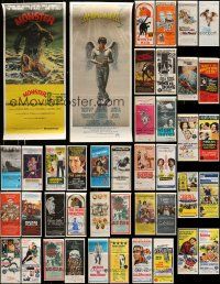 5a298 LOT OF 50 FORMERLY FOLDED AUSTRALIAN DAYBILLS '60s-80s images from a variety of movies!