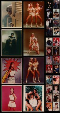 5a381 LOT OF 56 REPRO COLOR 8X10 STILLS '80s great images from Batman, Star Trek & much more!