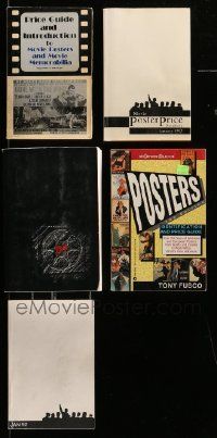 5a241 LOT OF 5 POSTER PRICE GUIDE SOFTCOVER MOVIE BOOKS '80s-00s filled with great information!