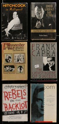 5a180 LOT OF 6 MOVIE DIRECTOR BIOGRAPHY HARDCOVER BOOKS '80s-00s Hitchcock, Capra, Riefenstahl!