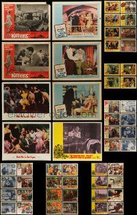 5a058 LOT OF 76 LOBBY CARDS '50s-60s incomplete sets from a variety of different movies!