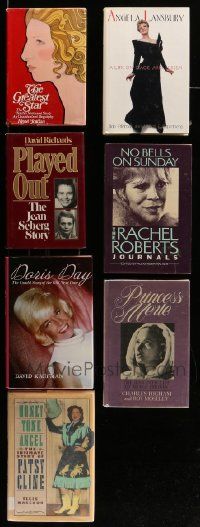 5a174 LOT OF 7 ACTRESS BIOGRAPHY HARDCOVER BOOKS '70s-00s Streisand, Day, Oberon, Patsy Cline!