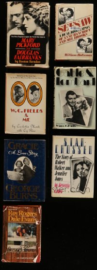 5a169 LOT OF 7 HARDCOVER MOVIE BOOKS ABOUT MARRIED ACTING COUPLES '70s-80s Pickford/Fairbanks!