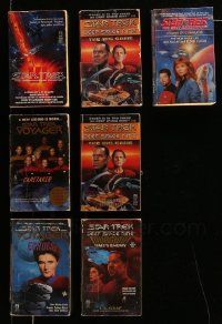 5a273 LOT OF 7 STAR TREK PAPERBACK BOOKS '90s Deep Space Nine, Next Generation, Voyager + more!