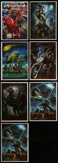 5a312 LOT OF 7 UNFOLDED 14x20 SPECIAL POSTERS '00s cool skeleton & zombie fantasy artwork!