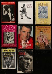 5a167 LOT OF 8 ACTOR BIOGRAPHY HARDCOVER BOOKS '70s-00s Astaire, Kelly, Cantor, Rock Hudson+more!