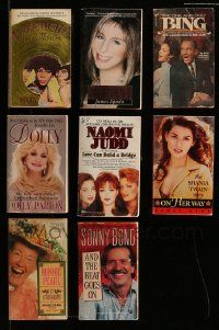 5a271 LOT OF 8 SINGER BIOGRAPHY PAPERBACK BOOKS '70s-90s Barbra, Bing, Dolly Parton & more!