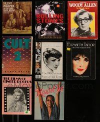 5a234 LOT OF 8 SOFTCOVER BOOKS '70s-90s Silent Movies, Cult Movies, Woody Allen, Liz Taylor +more!