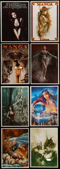 5a311 LOT OF 8 UNFOLDED 14x20 SPECIAL POSTERS '90s great fantasy artwork w/sexy near-naked women!
