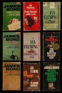 5a270 LOT OF 9 JAMES BOND PAPERBACK BOOKS '60s Casino Royale, From Russia with Love & more!